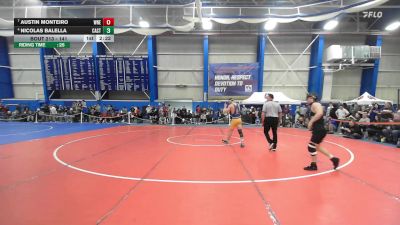 141 lbs Cons. Round 4 - Nicolas Balella, Castleton vs Austin Monteiro, Western New England