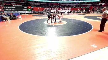 3A 285 lbs Champ. Round 1 - William Cole, Round Lake vs Jack Watson, Chicago (Marist)