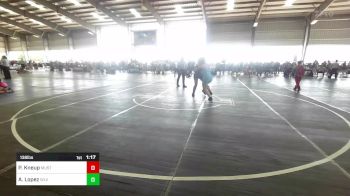 136 lbs Semifinal - Pearl Kneup, Mustang WC vs Analisya Lopez, Wlv Jr Wrestling