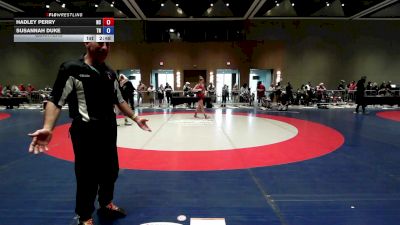 110-115 lbs Quarters - Hadley Perry, NC vs Susannah Duke, TN