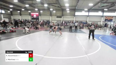 156 lbs Consolation - Keegan Accomazzo, No Team vs Jaime Martinez, Yotes WC