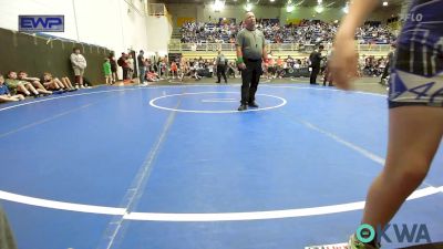 100 lbs Round Of 16 - Cooper Brien, Pawnee Wrestling Club vs Cayden Beavers, Harrah Little League Wrestling