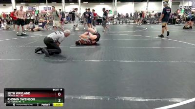 165 lbs Round 5 (6 Team) - Seth Wayland, Validus WC vs Rhonin Swenson, Outsiders WC