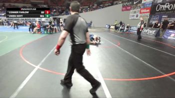 5A Boys 120 lbs Cons. Semi - Owen Hoyt, West Albany Boys vs Conner Farlow, Hood River Valley Boys