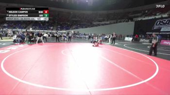 6A Boys 132 lbs Cons. Semi - Nelson Campos, McMinnville Boys vs Styles Simpson, Lakeridge Boys