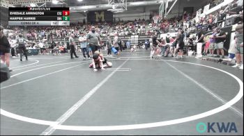 61 lbs Consi Of 4 - EvieDale Arrington, Comanche Takedown Club vs Harper Harris, Shelton Wrestling Academy