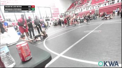 61 lbs Quarterfinal - Caleb De Los Reyes, WTC vs Bronson Stephens, F-5 Grappling