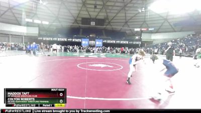 106 lbs 1st Place Match - Maddox Taft, Mt Spokane Wrestling Club vs Colton Roberts, Inland Northwest Wrestling Training Center