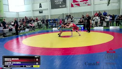 48kg Quarterfinal - Brock Brown, Khalsa WC vs Kartik Chhabra, Mariposa WC