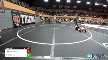 75 lbs Rr Rnd 2 - Talon Peterpaul, BullTrained vs Braxtyn Taylor, Clinton Youth Wrestling