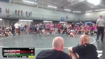 170 lbs Placement Matches (16 Team) - Collin Burroughs, Team Rich Habits vs Christopher Chop, Indiana Outlaws