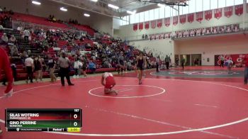 157 lbs Round 1 - Gino Perrine, Nordonia vs Silas Wotring, Parkersburg HS