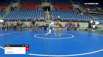 126 lbs Cons 32 #2 - Mateo Palma, Kansas vs Tre Orlando, California