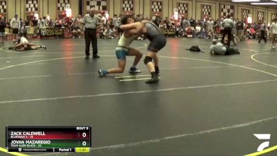 180 lbs Round 3 (6 Team) - Zack Caldwell, BlueWave 3 vs Jovan Mazaregio, Team Alien Black