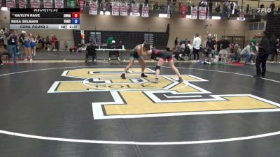 125 lbs Cons. Round 3 - Kaitlyn Raue, Sebolt Women Wrestling Academy vs Nesa Selmani, Big Game Wrestling Club