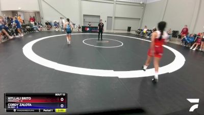 119 lbs Round 3 (10 Team) - Xitllali Brito, Minnesota vs Cordy Zalota, PA Red