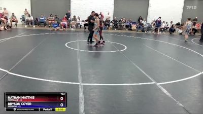 102 lbs Placement Matches (8 Team) - Nathan Matthis, Maryland vs Bryson Coyer, Michigan