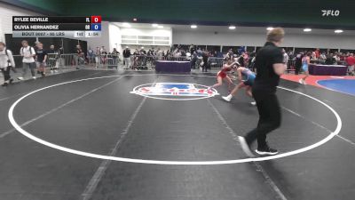 95 lbs Round Of 32 - Rylee Beville, FL vs Olivia Hernandez, OR