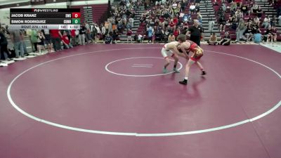 126 lbs Semis - Simon Rodriguez, Cumberland vs Jacob Kranz, Simley Wrestling Club