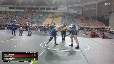 285 lbs Cons. Round 1 - Cale Gray, Indianapolis vs Roy Gamble, Alfred State