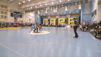165 lbs Quarterfinal - Justin Ryland, Delaware Military Academy vs Carson Tuer, Cape Henlopen H S