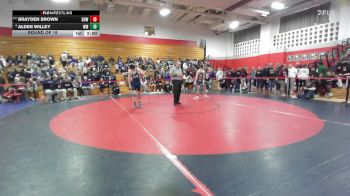 157 lbs Round Of 16 - Brayden Brown, Bow vs Alden Willey, White Mountains
