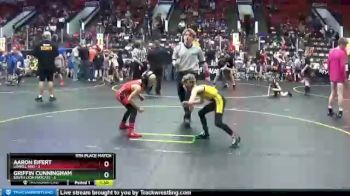 60 lbs Finals (8 Team) - Griffin Cunningham, South Lyon Matcats vs Aaron Eifert, Lowell Red