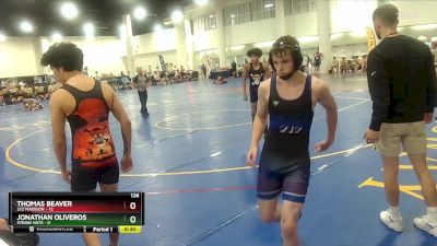 126 lbs Round 9 (10 Team) - Justin Phillips, 212 Madison vs Frank Moya, Straw Hats