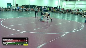 120 lbs Round 1 (10 Team) - Conner Haslett, Lapeer vs Sean Herlihy, Florida Elite Wrestling Academy