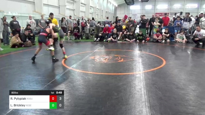 80 lbs Round 1 - Riley Pylypiak, Rogue Wrestling Club vs Logan Brickley ...