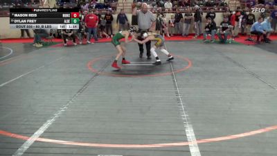 80_B lbs Round Of 16 - Mason Reis, Muncy vs Dylan Frey, Albert Gallatin