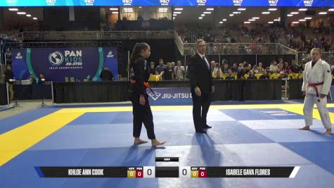 Isabele Gava Flores vs Khloe Ann Cook 2025 Pan Kids Jiu-Jitsu IBJJF Championship