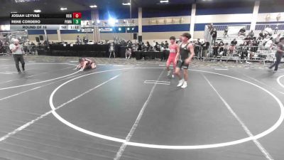 126 lbs Round Of 16 - Josiah Leyvas, Reign WC vs Rene Cordero, Poway Elite