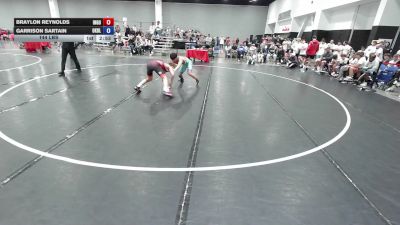 144 lbs Braylon Reynolds, Team Indiana Gold vs Garrison Sartain, Oklahoma Blue