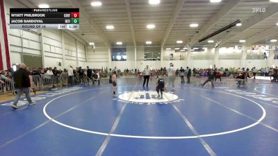 96 lbs Round Of 16 - Wyatt Philbrook, Central Mass Wrestling vs Jacob Sandoval, Refinery WC
