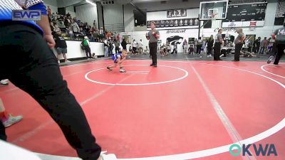 55 lbs Semifinal - Clay Hubler, Warner Eagles Youth Wrestling vs Nash McCuistion, Pryor Tigers