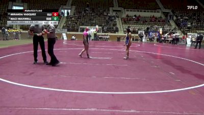 1-5A 120 Champ. Round 1 - Maci Maxwell, Walter Wellborn vs Miranda Vasquez, Valley High School