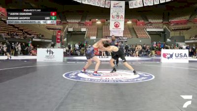 Schoolboys - 120 lbs 5th Place Match - Eduard Akopov, LAWC vs JUSTIN OSBURNE