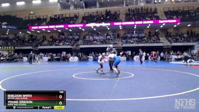 130 lbs Cons. Round 2 - Young Erikson, Nome High School vs Sheldon Smith, Bethel High School