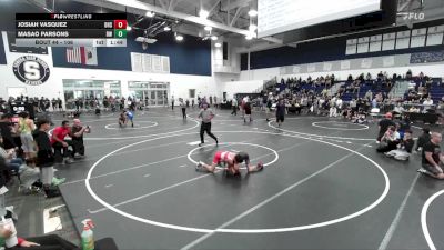 106 lbs Champ. Round 2 - Josiah Vasquez, Downey High School vs Masao Parsons, Reign WC