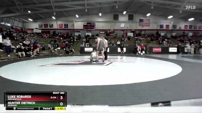 157 lbs Cons. Round 2 - Luke Robards, Indianapolis vs Hunter Dietrich, Newman