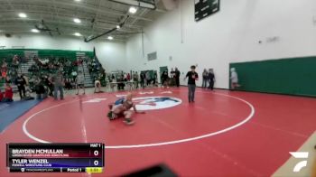 126 lbs Semifinal - Brayden McMullan, Green River Grapplers Wrestling vs Tyler Wenzel, Powell Wrestling Club