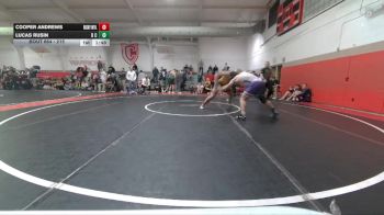 215 lbs Quarterfinal - Lucas Rusin, Douglas County vs Cooper Andrews, Rocky Mountain
