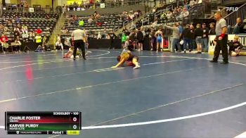 100 lbs Cons. Round 2 - Charlie Foster, WRATH vs Karver Purdy, Moyer Elite