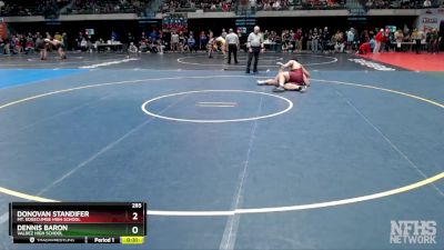 285 lbs Cons. Round 2 - Dennis Baron, Valdez High School vs Donovan Standifer, Mt. Edgecumbe High School