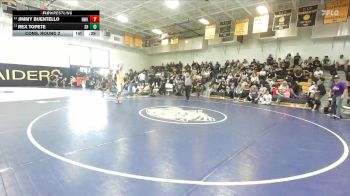 165 lbs Cons. Round 2 - Rex Topete, South Hills vs Jimmy Buentello, Norwalk