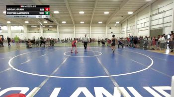 105 lbs Semifinal - Abigail Grady, Maine Trappers WC vs Pepper Matthews, Woburn