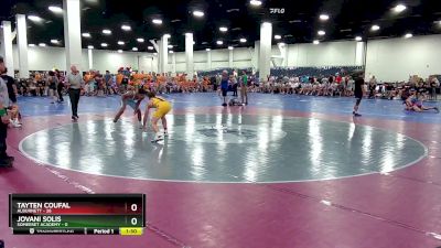 138 lbs Finals (8 Team) - Jovani Solis, Somerset Academy vs Tayten Coufal, Alburnett