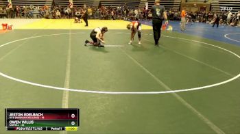 140 lbs 3rd Place Match - Jeston Edelbach, W-K (Wabasha/Kellogg) vs Owen Willis, Sartell