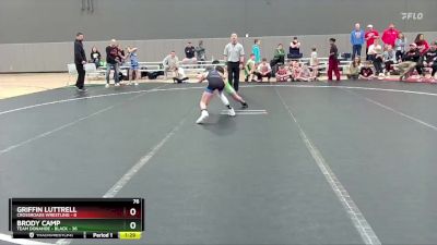 76 lbs Round 2 (6 Team) - Brody Camp, Team Donahoe - Black vs Griffin Luttrell, Crossroads Wrestling